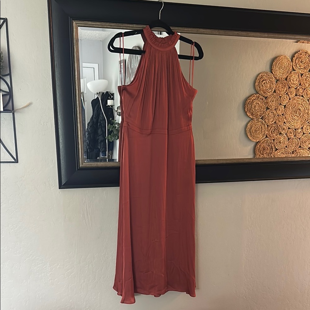 Banana Republic Elegant Sleeveless Rust Dress